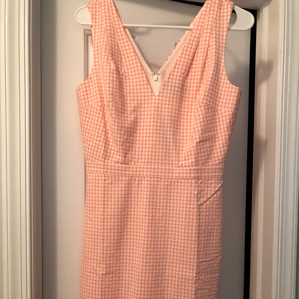 J. Crew NWT gingham pink dress